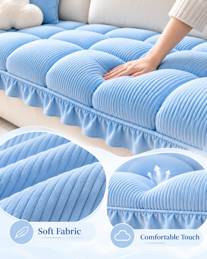 Blue Cloud Sofa Cushion Detail